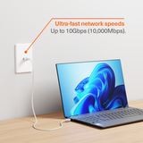 Unite CAT6 FTP RJ45 Ethernet M/M Cable – 50cm – White 