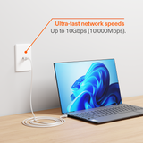 Unite CAT6 FTP RJ45 Ethernet M/M Cable – 3m – White 