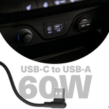 DriveSync 70cm Magnetic Silicone USB-A to USB-C Right Angled Cable