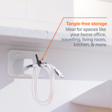 TangleTamer Cable Tie Organisers 6 Pack - Black