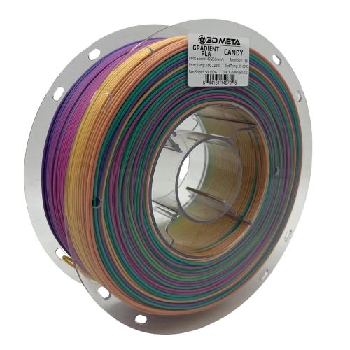 3D Meta Gradient PLA Candy 1KG Spool M-PLA-GRCANDY-1KGX1.75MM