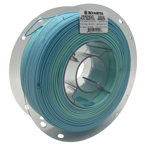 3D Meta Gradient PLA Aqua Breeze (Matte) 1KG Spool M-PLA-GRMAAQUBRE-1KGX1.75MM