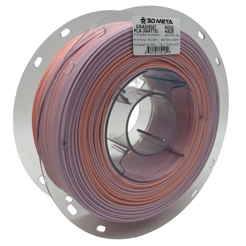 3D Meta Gradient PLA Rose Haze (Matte) 1KG Spool M-PLA-GRMAROSHAZ-1KGX1.75MM