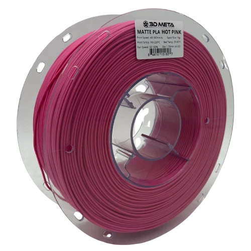 3D Meta Matte PLA Hot Pink 1KG Spool M-PLA-MAHPINK-1KGX1.75MM
