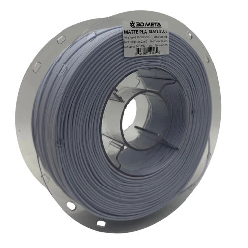 3D Meta Matte PLA Slate Blue 1KG Spool M-PLA-MASBLUE-1KGX1.75MM