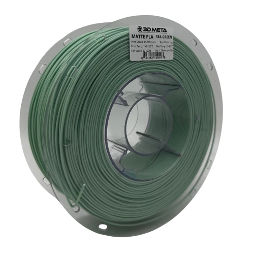 3D Meta Matte PLA Sea Green 1KG Spool M-PLA-MASGRE-1KGX1.75MM