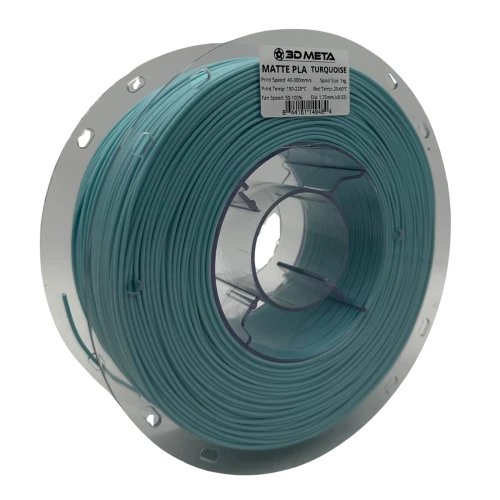 3D Meta Matte PLA Turquoise 1KG Spool M-PLA-MATURQ-1KGX1.75MM