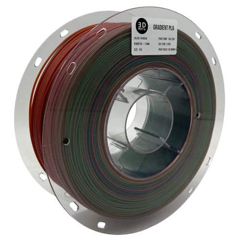 3D Meta Gradient PLA Rainbow 1KG Spool M-PLA-RAIN-1KGX1.75MM