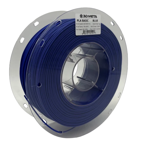 3D Meta PLA Basic Blue 1KG Spool M-PLAB-BLUE-1KGX1.75MM