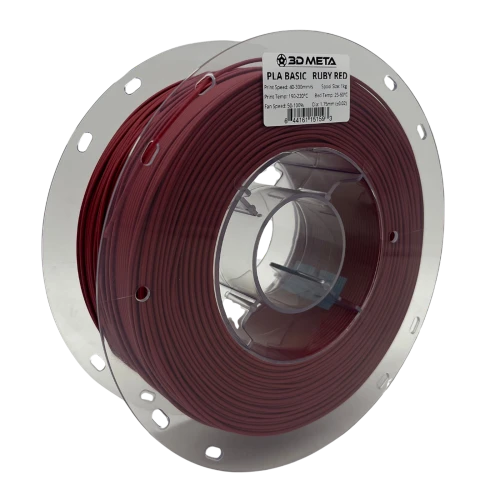 3D Meta PLA Basic Ruby Red 1KG Spool M-PLAB-RURED-1KGX1.75MM