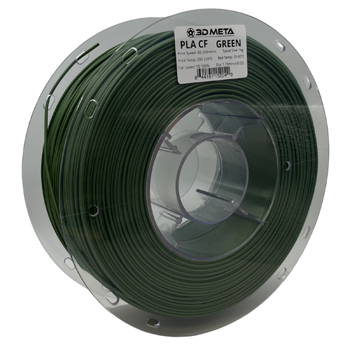 3D Meta Carbon Fiber PLA Green 1KG Spool M-PLACF-GRE-1KGX1.75MM