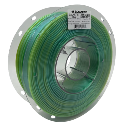 3D Meta Galactic PLA Lime Burst (Gradient) 1KG Spool M-PLAGAL-LIMEBUR-1KGX1.75MM