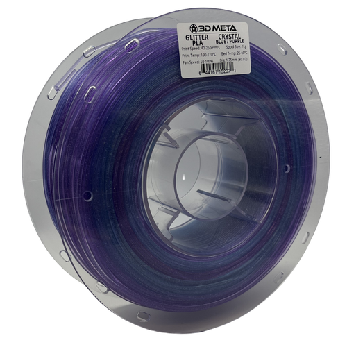 3D Meta Glitter PLA Crystal Blue/Purple 1KG Spool M-PLAGLI-CRYBLUPURP-1KGX1.75MM