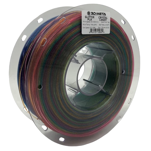 3D Meta Glitter PLA Crystal Candy 1KG Spool M-PLAGLI-CRYCANDY-1KGX1.75MM