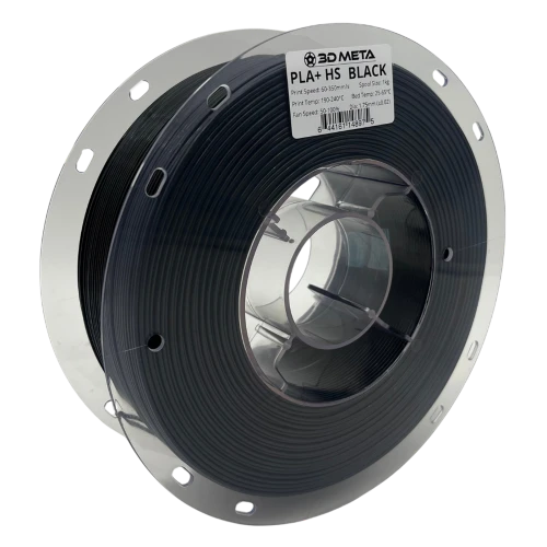 3D Meta PLA+ HS Black 1KG Spool M-PLA+HS-BLA-1KGX1.75MM