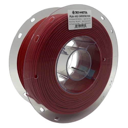 3D Meta PLA+ HS Carmine Red 1KG Spool M-PLA+HS-CARRED-1KGX1.75MM