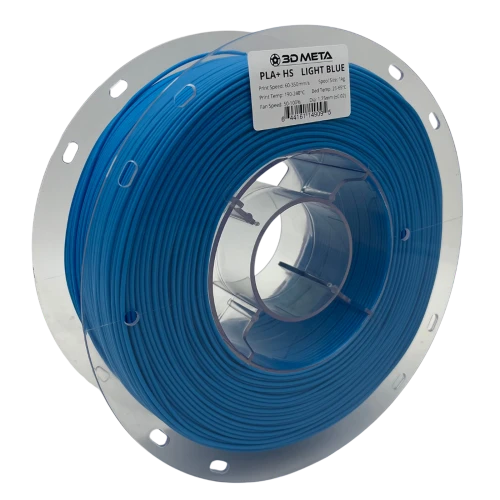 3D Meta PLA+ HS Light Blue 1KG Spool M-PLA+HS-LBLU-1KGX1.75MM