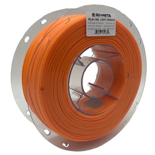 3D Meta PLA+ HS Light Orange 1KG Spool M-PLA+HS-LORA-1KGX1.75MM