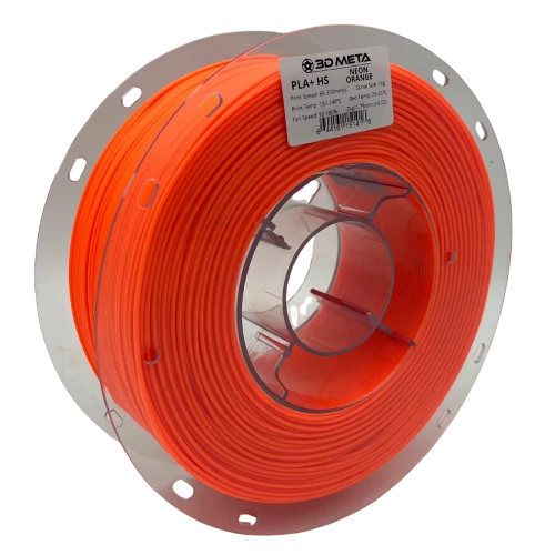 3D Meta PLA+ HS Neon Orange 1KG Spool M-PLA+HS-NORA-1KGX1.75MM