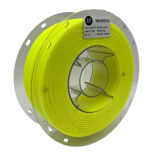 3D Meta PLA+ HS Neon Yellow 1KG Spool M-PLA+HS-NYEL-1KGX1.75MM
