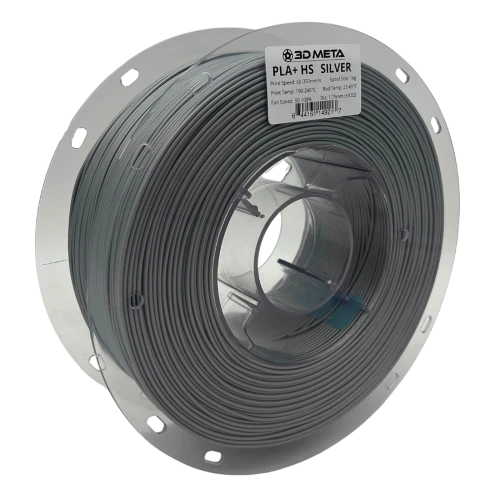 3D Meta PLA+ HS Silver 1KG Spool M-PLA+HS-SIL-1KGX1.75MM