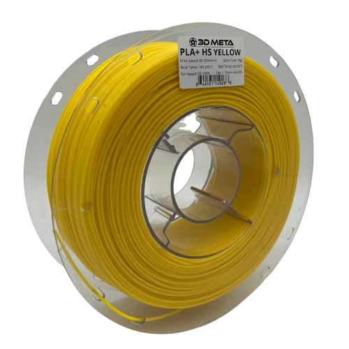 3D Meta PLA+ HS Yellow 1KG Spool M-PLA+HS-YEL-1KGX1.75MM