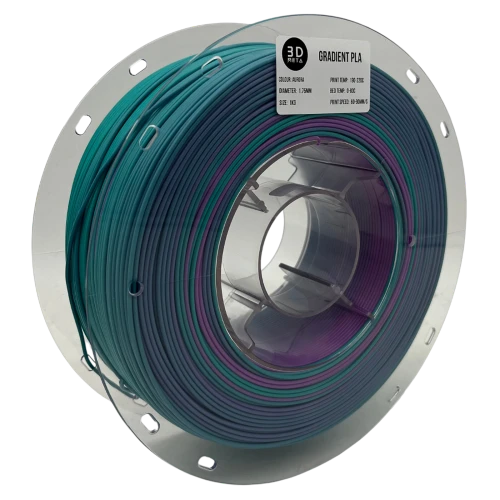 3D Meta Gradient PLA Aurora 1KG Spool M-PLATT-AUR-1KGX1.75MM