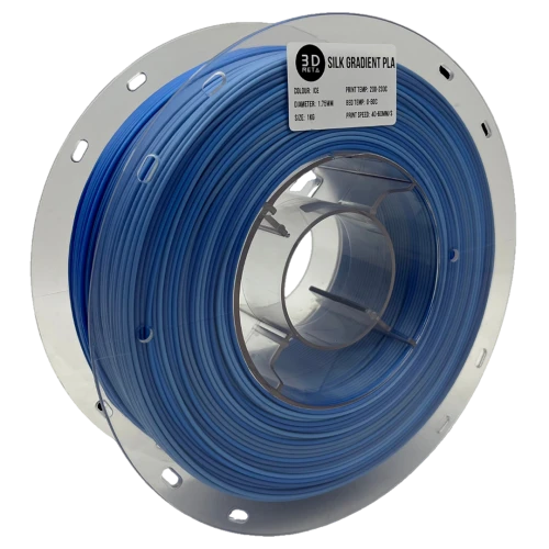 3D Meta Silk Gradient PLA Ice 1KG Spool M-SILK-ICE-1KGX1.75MM
