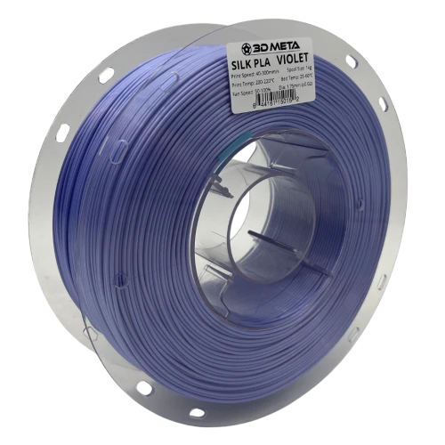 3D Meta Silk PLA Violet 1KG Spool M-SILK-VIO-1KGX1.75MM