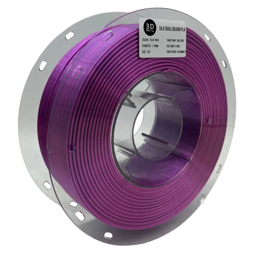 3D Meta Silk Dual PLA Blue - Rose 1KG Spool M-SILKD-BLUE/ROSE-1KGX1.75MM