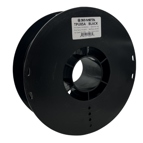 3D Meta TPU85A Black 1KG Spool M-TPU85A-BLA-1KGX1.75