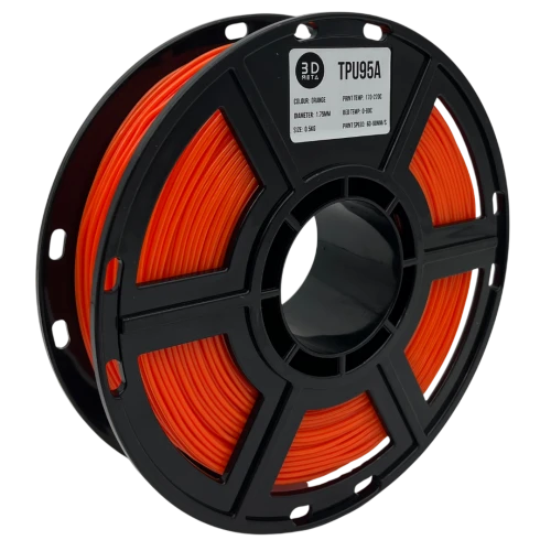 3D Meta TPU95A Orange 1KG Spool M-TPU95A-ORA-1KGX1.75