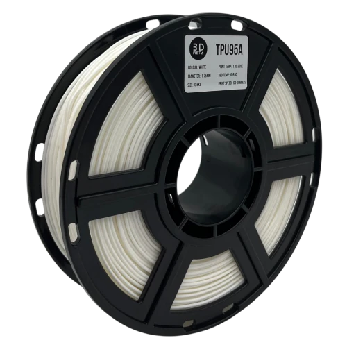 3D Meta TPU95A White 1KG Spool M-TPU95A-WHI-1KGX1.75