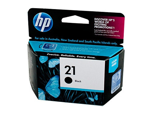 HP #21 Black Ink Cartridge C9351AA OEM