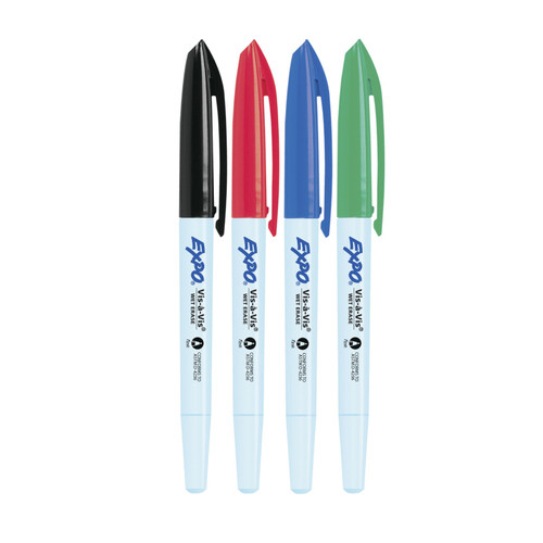 Expo WB Mrkr Wet Erase Packet of 4 Boxes X 6