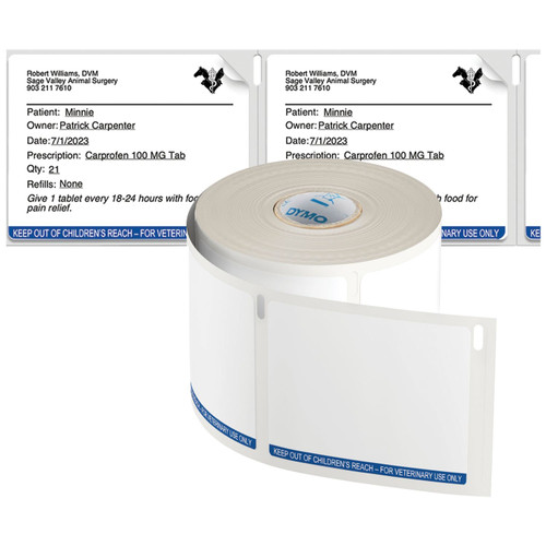 Dymo LW Veterinary Labels Pk6