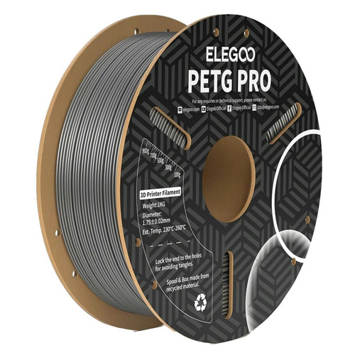 Elegoo PETG Pro Filament Silver 1.75mm 1kg TL6504