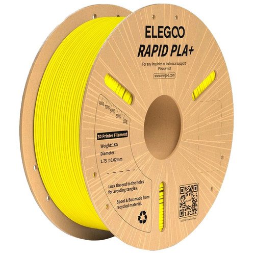 Elegoo Rapid PLA+ Filament Yellow 1.75mm 1kg TL6443 Elegoo Rapid PLA+ Filament Yellow 1.75mm 1kg TL6443
