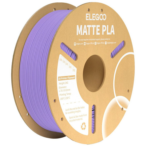 Elegoo PLA Matte Filament Lavender Purple 1.75mm 1kg TL6490