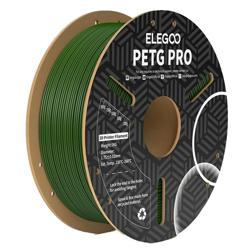 Elegoo PETG Pro Filament Olive Green 1.75mm 1kg TL6507 Elegoo PETG Pro Filament Olive Green 1.75mm 1kg TL6507