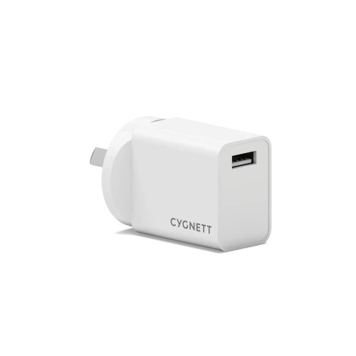 Powerplus 12W Single USB-A Wall Charger - White