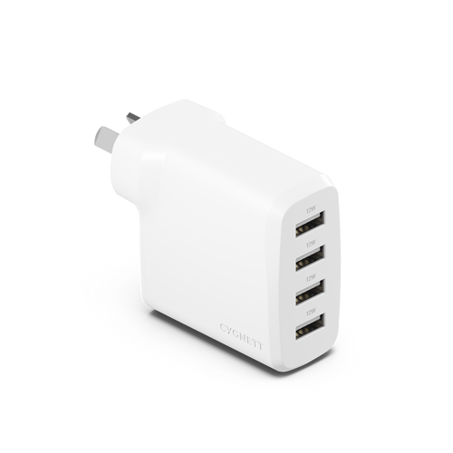 PowerPlus 24W Multi Port Wall Charger – White