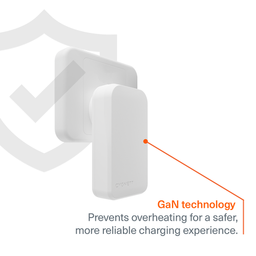 ChargePlus 45W GaN Slim Wall Charger - White