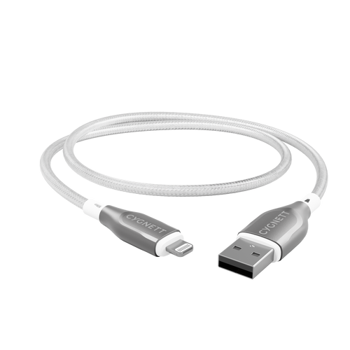 Armoured Gen2 Lightning to USB-A Cable 1M – White