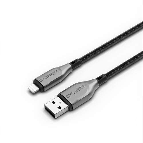 Armoured Gen2 Lightning to USB-A Cable 2M – Black
