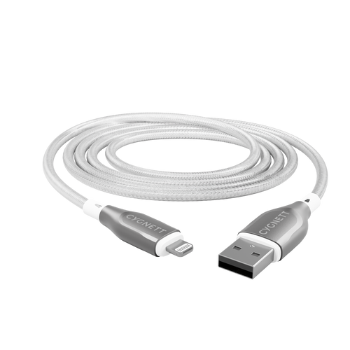 Armoured Gen2 Lightning to USB-A Cable 3M - White