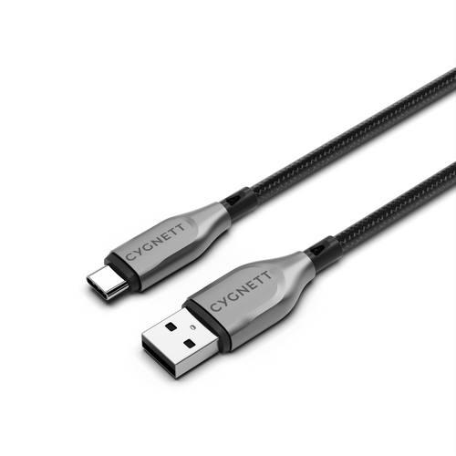 Armoured Gen2 USB-C to USB-A Cable 2M – Black