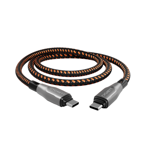 Armoured Pro Gen2 240W USB 4.0 USB-C to USB-C Cable 1M - Black