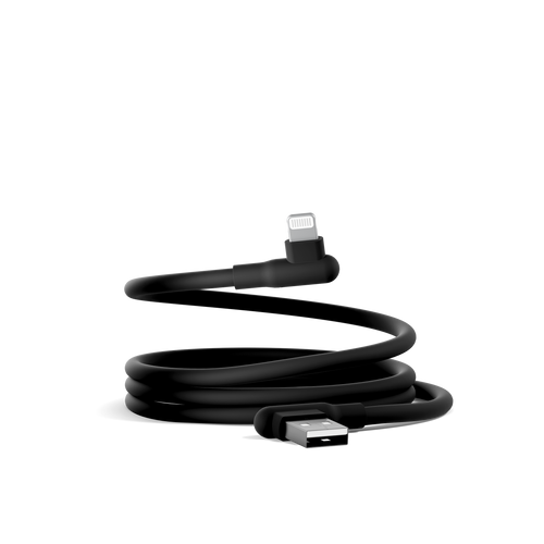 DriveSync 70cm Silicone USB-A to Lightning  Right Angled Cable