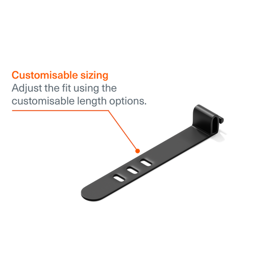 TangleTamer Cable Tie Organisers 6 Pack - Black